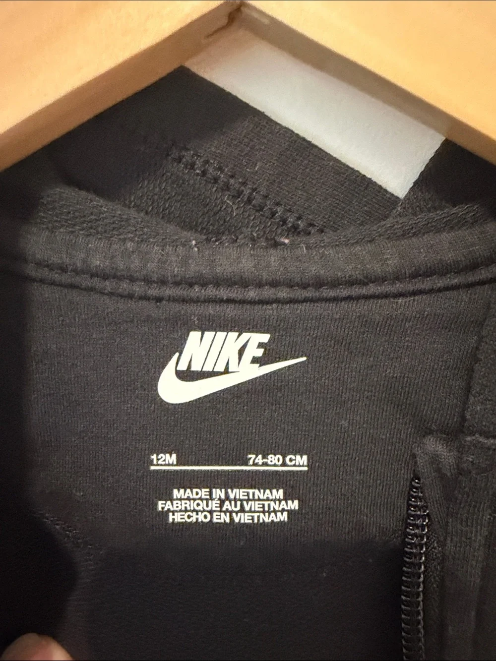 Nike black hooded